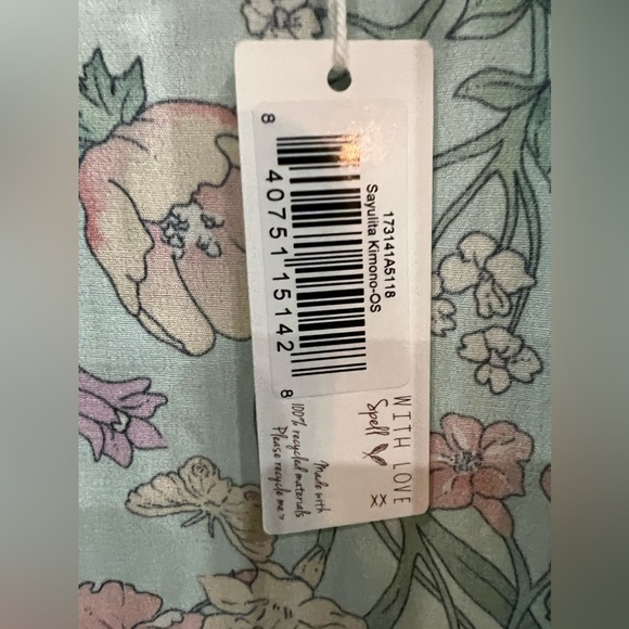 SPELL Sayulita Kimono in Birthstone - Picture 6 of 8